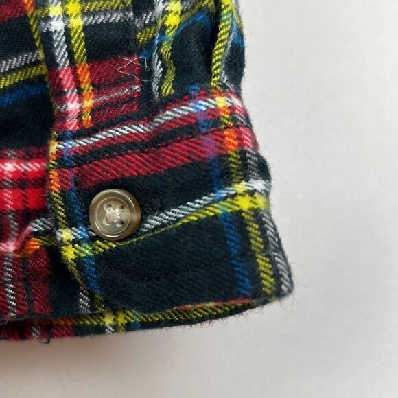 Dip Plaid flannel button up shirt size 2T EUC - Picture 8 of 10